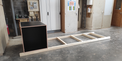 Meuble sous escalier sur mesure Normandie 