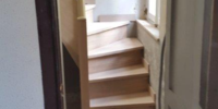 Réalisation sur mesure d'un escalier bois tournant