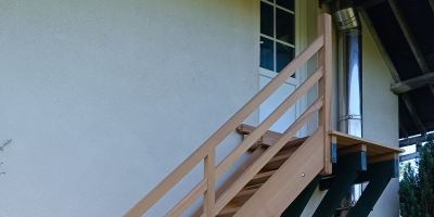 escalier en iroko