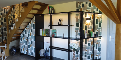 Réalisation d’un meuble sur mesure sous escalier à Paluel
