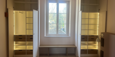 Création de placards sur mesure avec éclairage LED intégré en Seine-Maritime