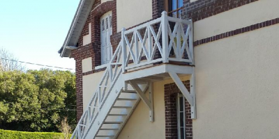 Escalier, palier et garde corps à VEULETTES SUR MER