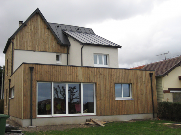 Extension, portes fenêtres Alu laqué blanc à DIEPPE